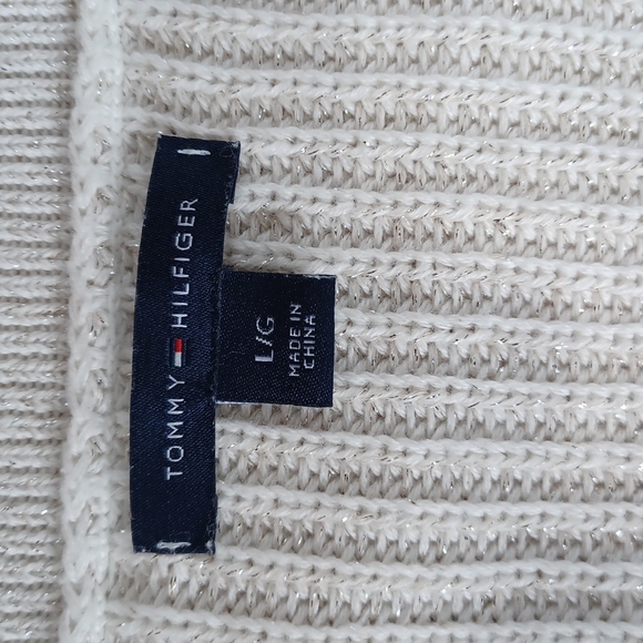Tommy Hilfiger Cream Sweater Size L - Picture 6 of 7